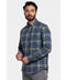 Chemise en Flanelle indigo muti-color Homme Hiver | Chaude et Confortable