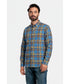 Chemise en Flanelle bleuet muti-color Homme Hiver | Chaude et Confortable