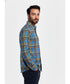 Chemise en Flanelle bleuet muti-color Homme Hiver | Chaude et Confortable