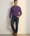 Chemise en Flanelle Homme bleu / rouge | Chaude et Confortable