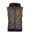 Gilet marron avec capuche amovible