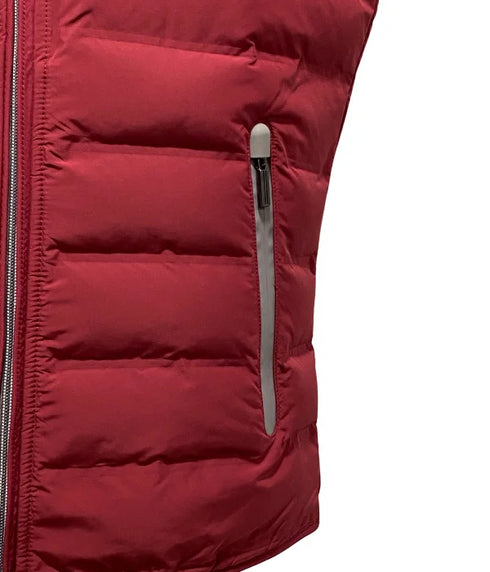 Gilet rouge matelassé