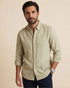 chemise beige en pure lin organique classic fit