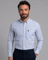 Chemise homme en Coton à Rayures Bleu Ciel