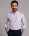 Chemise homme à Rayures Violettes en Pur Coton