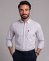 Chemise homme à Rayures Violettes en Pur Coton