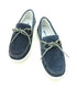 Chaussure bateau en Daim bleu