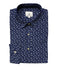 chemise imprimé design goutte bleu