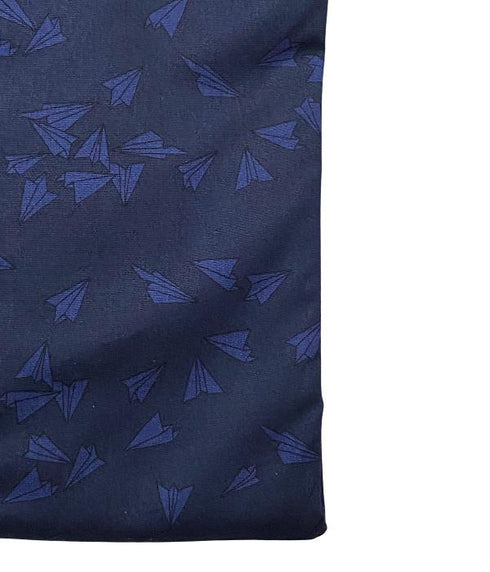 Chemise bleu imprimé dessin cerf-volant