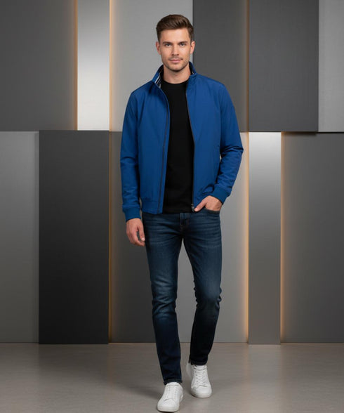 Jacket Padded Bomber bleu Cobalt