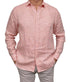 Chemise Amalfi en lin corail fin classic fit