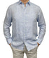 Chemise Amalfi en lin bleu harbor classic fit