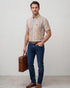 chemise manche courte multi-couleur - col boutonné