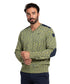 Pull col V homme cloud jaune et bleu - made in Italy