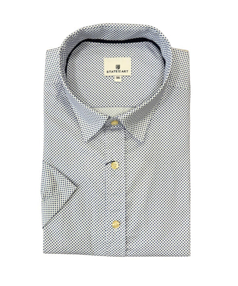 Chemise blanche à point demi manche