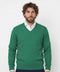 Pull Col V Green Coast - 100% Coton Filo di Scozia - Émeraude