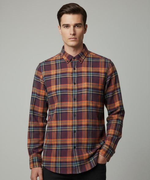 Chemise en Flanelle muti-color Homme Hiver | Chaude et Confortable
