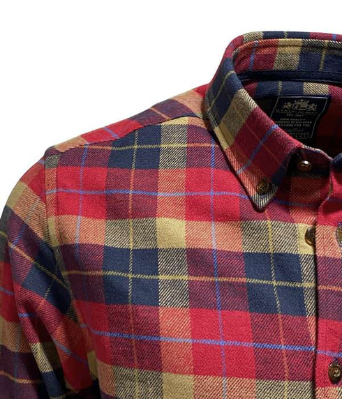Chemise à carreaux flanelle coupe régular