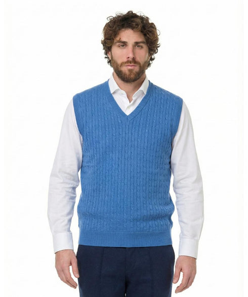 Gilet Homme GREEN COAST – 100% Coton Filo di Scozia | Made in Italy