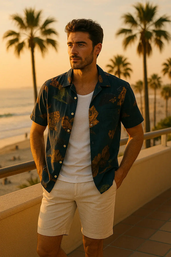 Chemise Imprimé " Montagne" en Coton