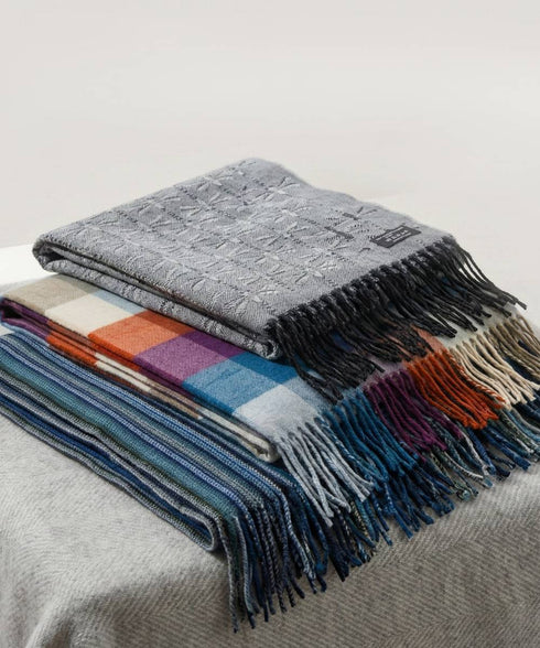 Pack de 3 Écharpes – Acrylique, Laine Vierge & Coton