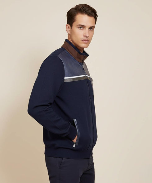 Cardigan Luxury en Motta Alfredo leather - made in Italy