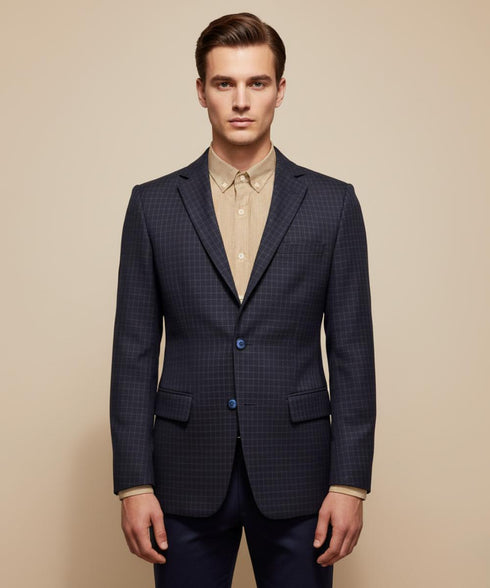 Veste modern à carreaux