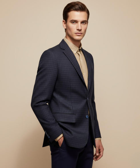 Veste modern à carreaux