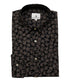 Chemise Homme 100% Coton à Motifs Floraux Abstraits Noir & Beige