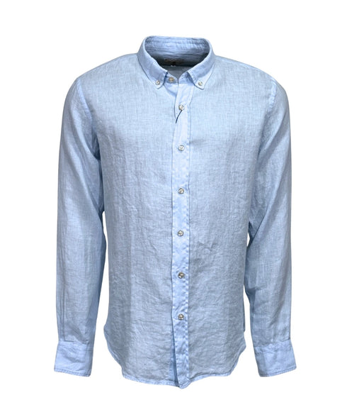 chemise bleu Ciel en pure lin organique classic fit