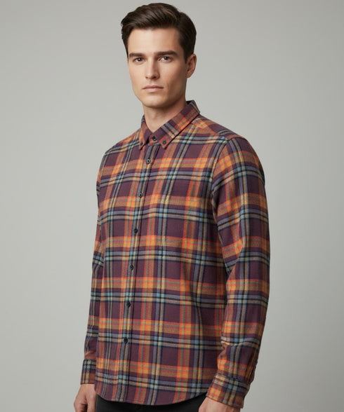 Chemise en Flanelle muti-color Homme Hiver | Chaude et Confortable