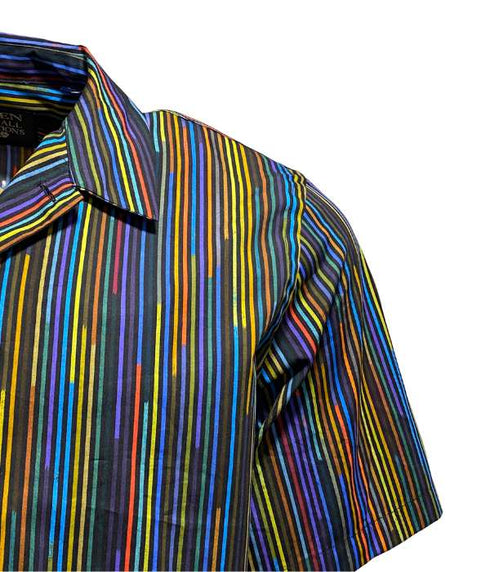 Chemise MuIticolore " Line " en coton