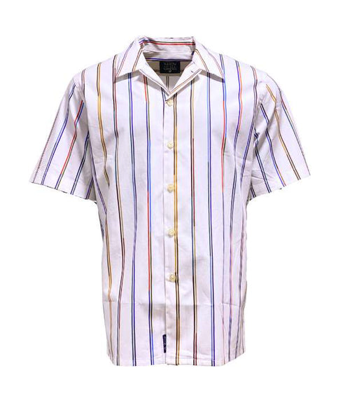 Chemise blanche Imprimé " White line " en coton