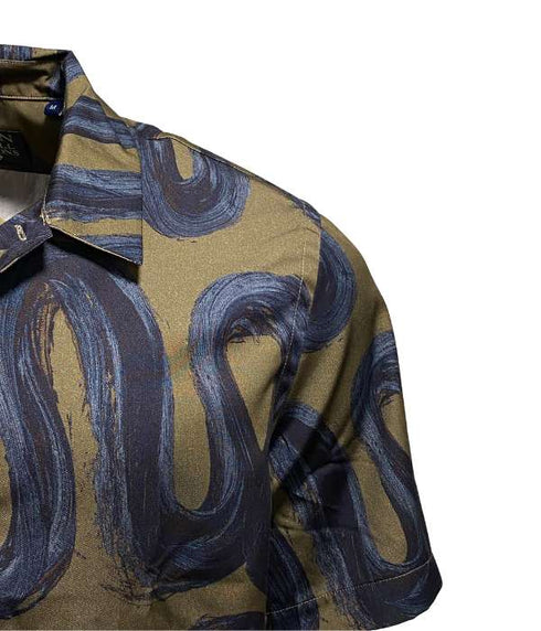 Chemise Multicolore " Wave B " en coton