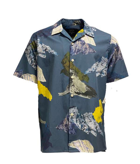 Chemise Imprimé "Montagne D" en Coton