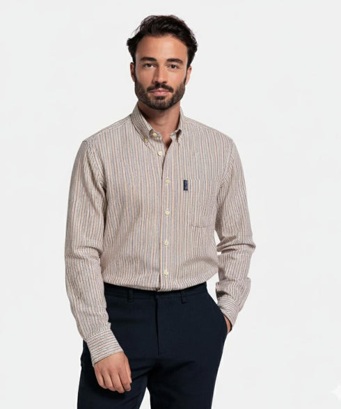 Chemise rayé multi-couleur hivernale