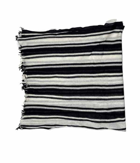 Écharpe blanc et noir unisexe