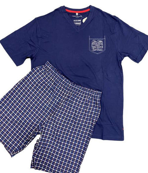 Pyjama bleu demi-manche