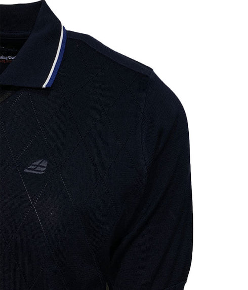 Polo classique en fil de coton d'écosse