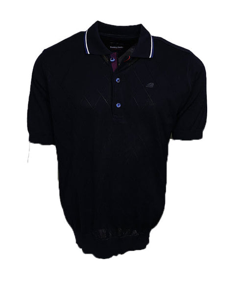 Polo classique en fil de coton d'écosse