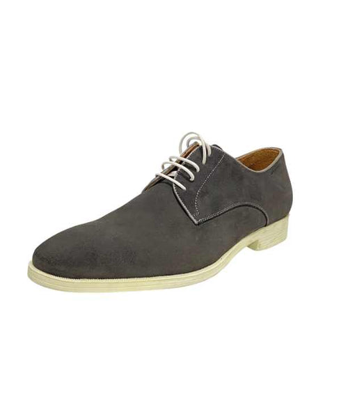 Derby gris en daim - Derbies & Richelieus