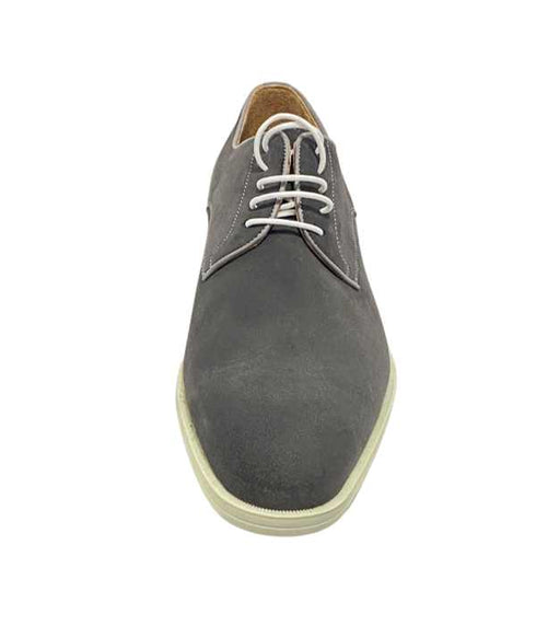 Derby gris en daim - Derbies & Richelieus