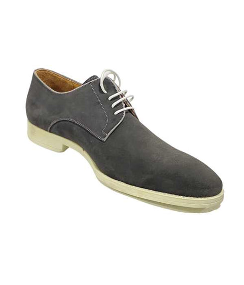 Derby gris en daim - Derbies & Richelieus
