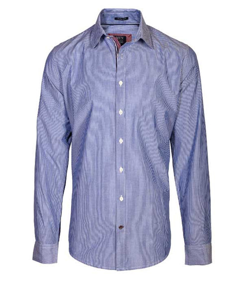 Chemise bleu rayé