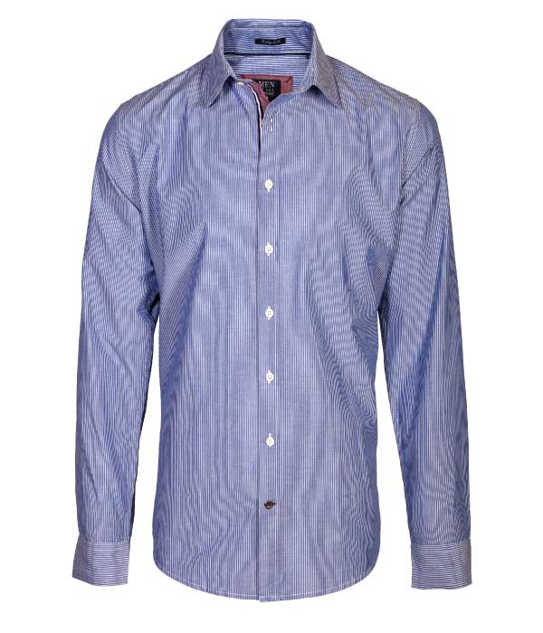 Chemise bleu rayé