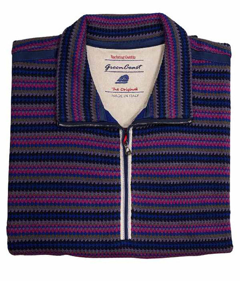 Pull fermeture éclair et Alcantara- made in Italy