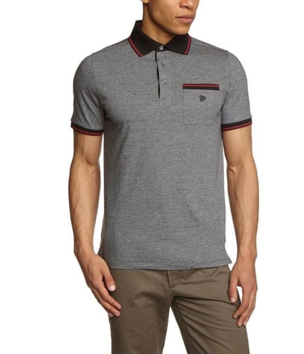 Polo coupe ajusté Noir