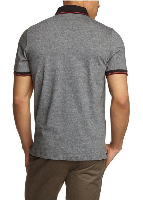 Polo coupe ajusté Noir