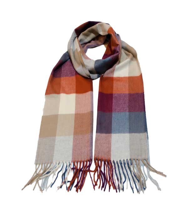 Écharpe à carreaux