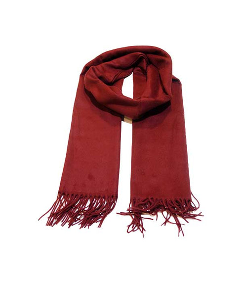 Écharpe bordeaux unisexe 55 x 190